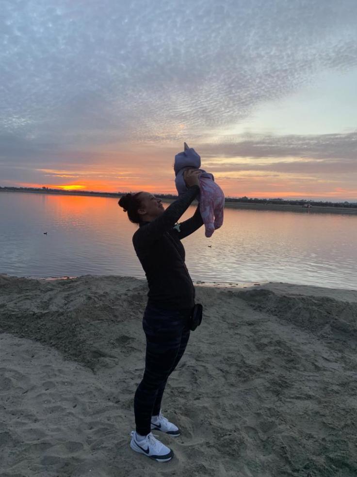 Me and Bear Sunset Mission Bay